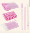 Kit Nanobastocillo, cepillo de pestañas, brocha labio desechable rosa